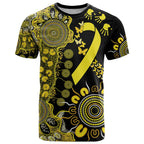 Sarcoma Awareness Personalised T Shirt Aboriginal Ribbon Dot Painting