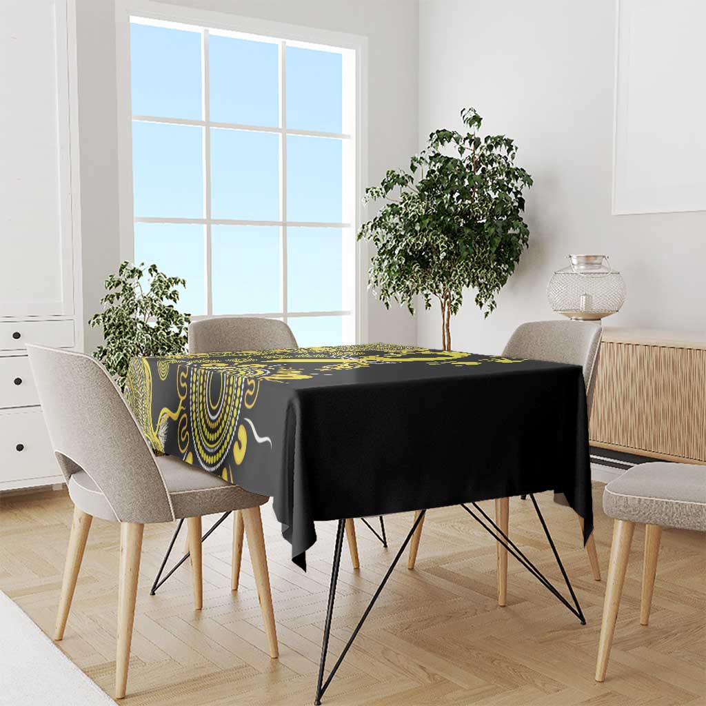 Sarcoma Awareness Personalised Tablecloth Aboriginal Ribbon Dot Painting