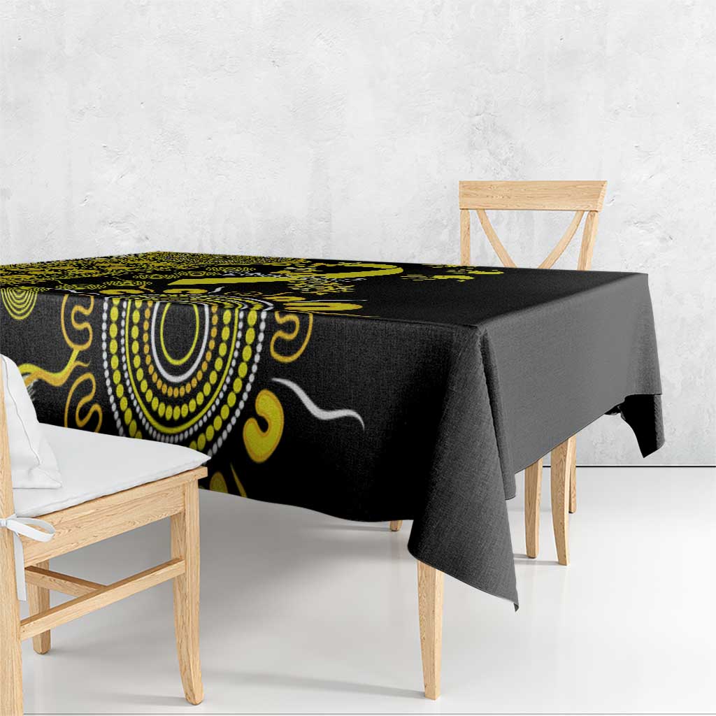 Sarcoma Awareness Personalised Tablecloth Aboriginal Ribbon Dot Painting