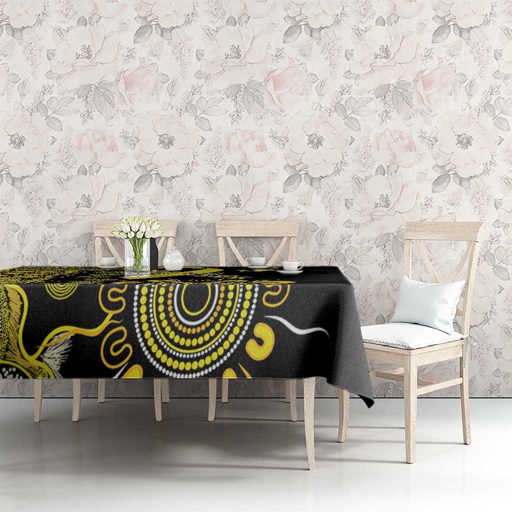 Sarcoma Awareness Personalised Tablecloth Aboriginal Ribbon Dot Painting