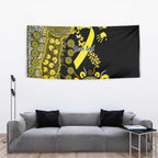 Sarcoma Awareness Personalised Tapestry Aboriginal Ribbon Dot Painting
