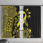 Sarcoma Awareness Personalised Window Curtain Aboriginal Ribbon Dot Painting
