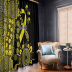 Sarcoma Awareness Personalised Window Curtain Aboriginal Ribbon Dot Painting
