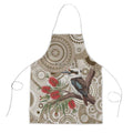 Kookaburra Bottlebrushes Personalised Apron Aboriginal Australian Dot Painting - Aussie Hoodie
