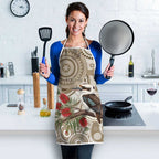 Kookaburra Bottlebrushes Personalised Apron Aboriginal Australian Dot Painting - Aussie Hoodie