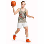 Kookaburra Bottlebrushes Personalised Basketball Jersey Aboriginal Australian Dot Painting - Aussie Hoodie