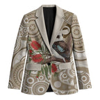 Kookaburra Bottlebrushes Personalised Blazer Aboriginal Australian Dot Painting - Aussie Hoodie