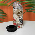 Kookaburra Bottlebrushes Personalised 4 in 1 Can Cooler Tumbler Aboriginal Australian Dot Painting - Aussie Hoodie