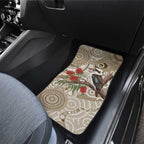 Kookaburra Bottlebrushes Personalised Car Mats Aboriginal Australian Dot Painting - Aussie Hoodie
