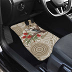 Kookaburra Bottlebrushes Personalised Car Mats Aboriginal Australian Dot Painting - Aussie Hoodie