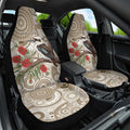 Kookaburra Bottlebrushes Personalised Car Seat Cover Aboriginal Australian Dot Painting - Aussie Hoodie