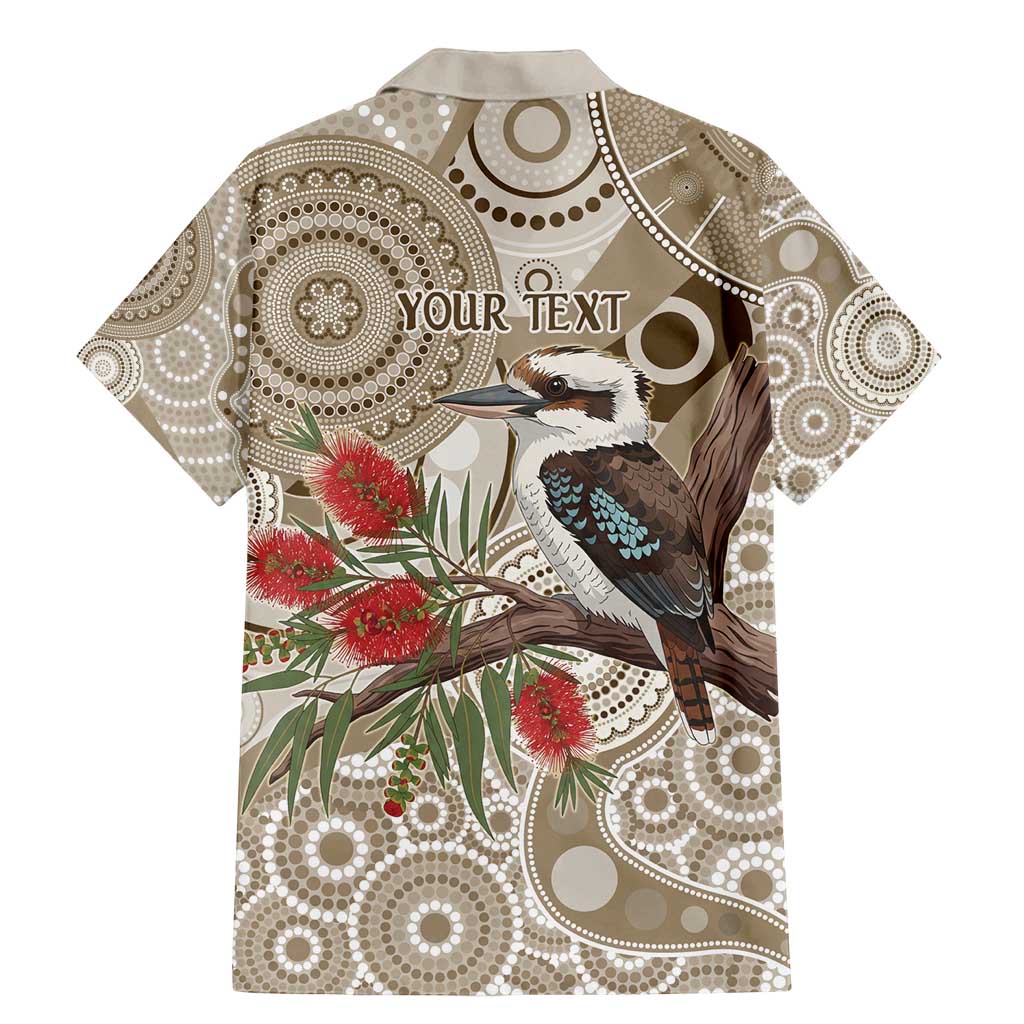 Kookaburra Bottlebrushes Personalised Family Matching Mermaid Dress and Hawaiian Shirt Aboriginal Australian Dot Painting - Aussie Hoodie