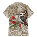 Kookaburra Bottlebrushes Personalised Family Matching Mermaid Dress and Hawaiian Shirt Aboriginal Australian Dot Painting - Aussie Hoodie