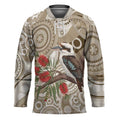 Kookaburra Bottlebrushes Personalised Hockey Jersey Aboriginal Australian Dot Painting - Aussie Hoodie