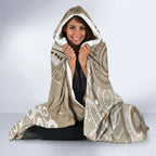 Kookaburra Bottlebrushes Personalised Hooded Blanket Aboriginal Australian Dot Painting - Aussie Hoodie