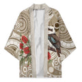 Kookaburra Bottlebrushes Personalised Kimono Aboriginal Australian Dot Painting - Aussie Hoodie