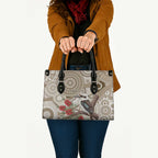 Kookaburra Bottlebrushes Personalised Leather Bag Aboriginal Australian Dot Painting - Aussie Hoodie
