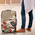 Kookaburra Bottlebrushes Personalised Luggage Cover Aboriginal Australian Dot Painting - Aussie Hoodie