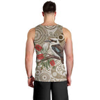 Kookaburra Bottlebrushes Personalised Men Tank Top Aboriginal Australian Dot Painting - Aussie Hoodie