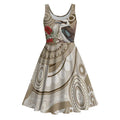 Kookaburra Bottlebrushes Personalised Midi Dress Aboriginal Australian Dot Painting - Aussie Hoodie