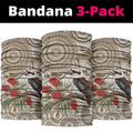 Kookaburra Bottlebrushes Personalised Neck Gaiter Aboriginal Australian Dot Painting - Aussie Hoodie