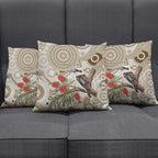 Kookaburra Bottlebrushes Personalised Pillow Cover Aboriginal Australian Dot Painting - Aussie Hoodie