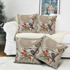 Kookaburra Bottlebrushes Personalised Pillow Cover Aboriginal Australian Dot Painting - Aussie Hoodie