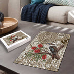 Kookaburra Bottlebrushes Personalised Puzzle Aboriginal Australian Dot Painting - Aussie Hoodie