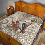 Kookaburra Bottlebrushes Personalised Quilt Aboriginal Australian Dot Painting - Aussie Hoodie