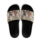 Kookaburra Bottlebrushes Personalised Slide Sandals Aboriginal Australian Dot Painting - Aussie Hoodie