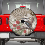 Kookaburra Bottlebrushes Personalised Spare Tire Cover Aboriginal Australian Dot Painting - Aussie Hoodie