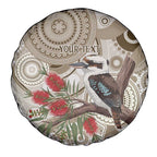 Kookaburra Bottlebrushes Personalised Spare Tire Cover Aboriginal Australian Dot Painting - Aussie Hoodie