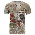 Kookaburra Bottlebrushes Personalised T Shirt Aboriginal Australian Dot Painting - Aussie Hoodie