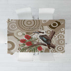 Kookaburra Bottlebrushes Personalised Tablecloth Aboriginal Australian Dot Painting - Aussie Hoodie