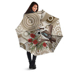 Kookaburra Bottlebrushes Personalised Umbrella Aboriginal Australian Dot Painting - Aussie Hoodie