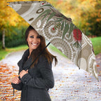 Kookaburra Bottlebrushes Personalised Umbrella Aboriginal Australian Dot Painting - Aussie Hoodie