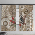 Kookaburra Bottlebrushes Personalised Window Curtain Aboriginal Australian Dot Painting - Aussie Hoodie