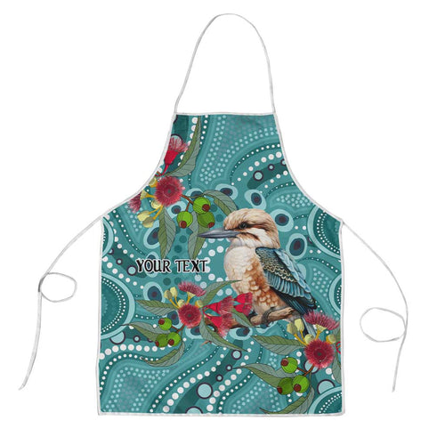 Kookaburra Eucalyptus Personalised Apron Aboriginal Australian Dot Painting - Aussie Hoodie