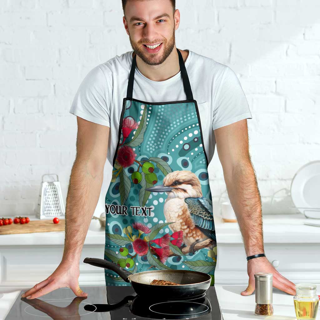 Kookaburra Eucalyptus Personalised Apron Aboriginal Australian Dot Painting - Aussie Hoodie