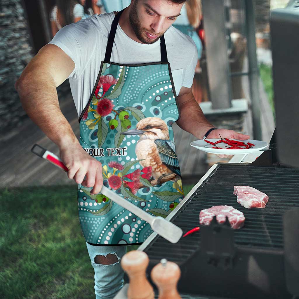 Kookaburra Eucalyptus Personalised Apron Aboriginal Australian Dot Painting - Aussie Hoodie