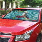 Kookaburra Eucalyptus Personalised Auto Sun Shade Aboriginal Australian Dot Painting - Aussie Hoodie