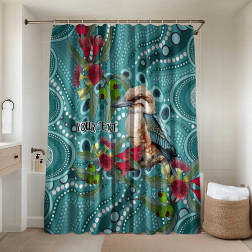Kookaburra Eucalyptus Personalised Bathroom Set Aboriginal Australian Dot Painting - Aussie Hoodie