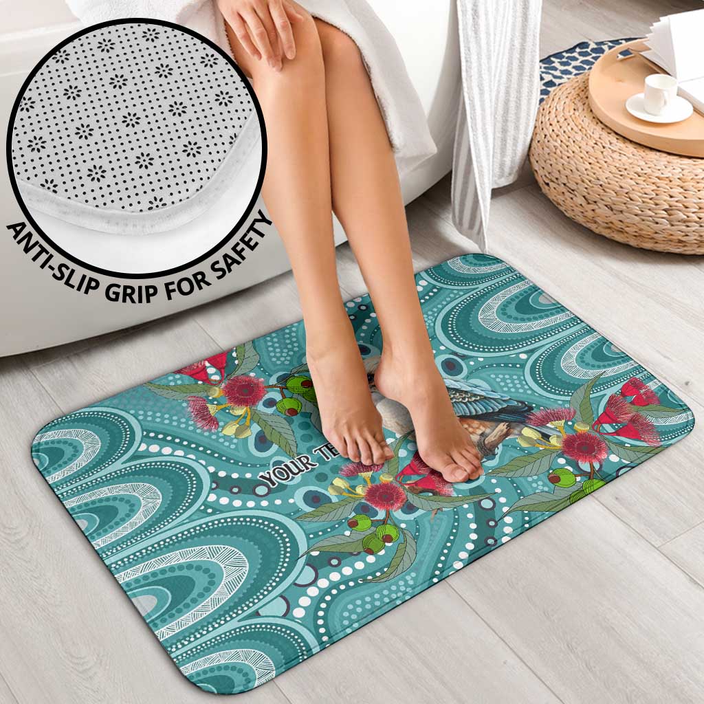 Kookaburra Eucalyptus Personalised Bathroom Set Aboriginal Australian Dot Painting - Aussie Hoodie