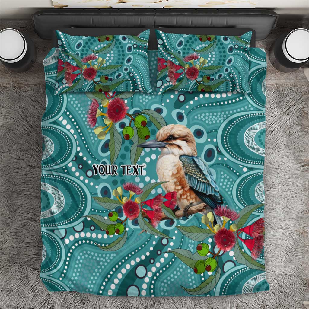 Kookaburra Eucalyptus Personalised Bedding Set Aboriginal Australian Dot Painting - Aussie Hoodie