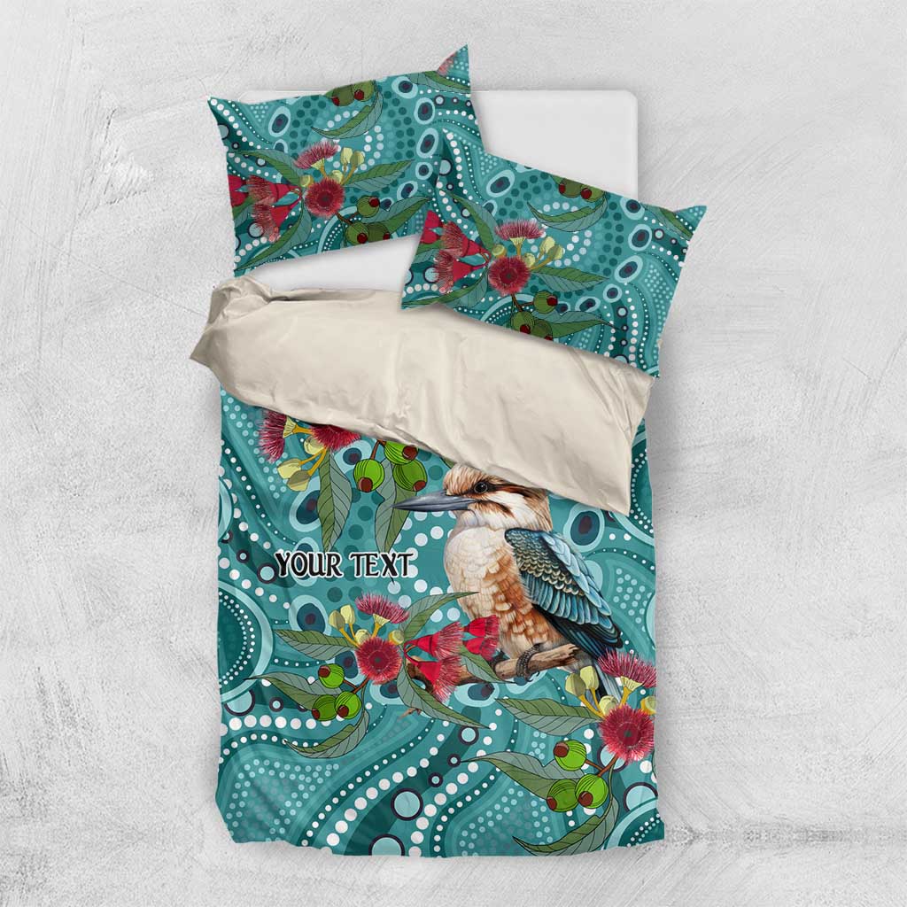 Kookaburra Eucalyptus Personalised Bedding Set Aboriginal Australian Dot Painting - Aussie Hoodie
