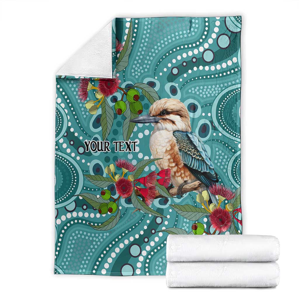 Kookaburra Eucalyptus Personalised Blanket Aboriginal Australian Dot Painting - Aussie Hoodie