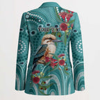 Kookaburra Eucalyptus Personalised Blazer Aboriginal Australian Dot Painting - Aussie Hoodie