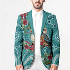 Kookaburra Eucalyptus Personalised Blazer Aboriginal Australian Dot Painting - Aussie Hoodie