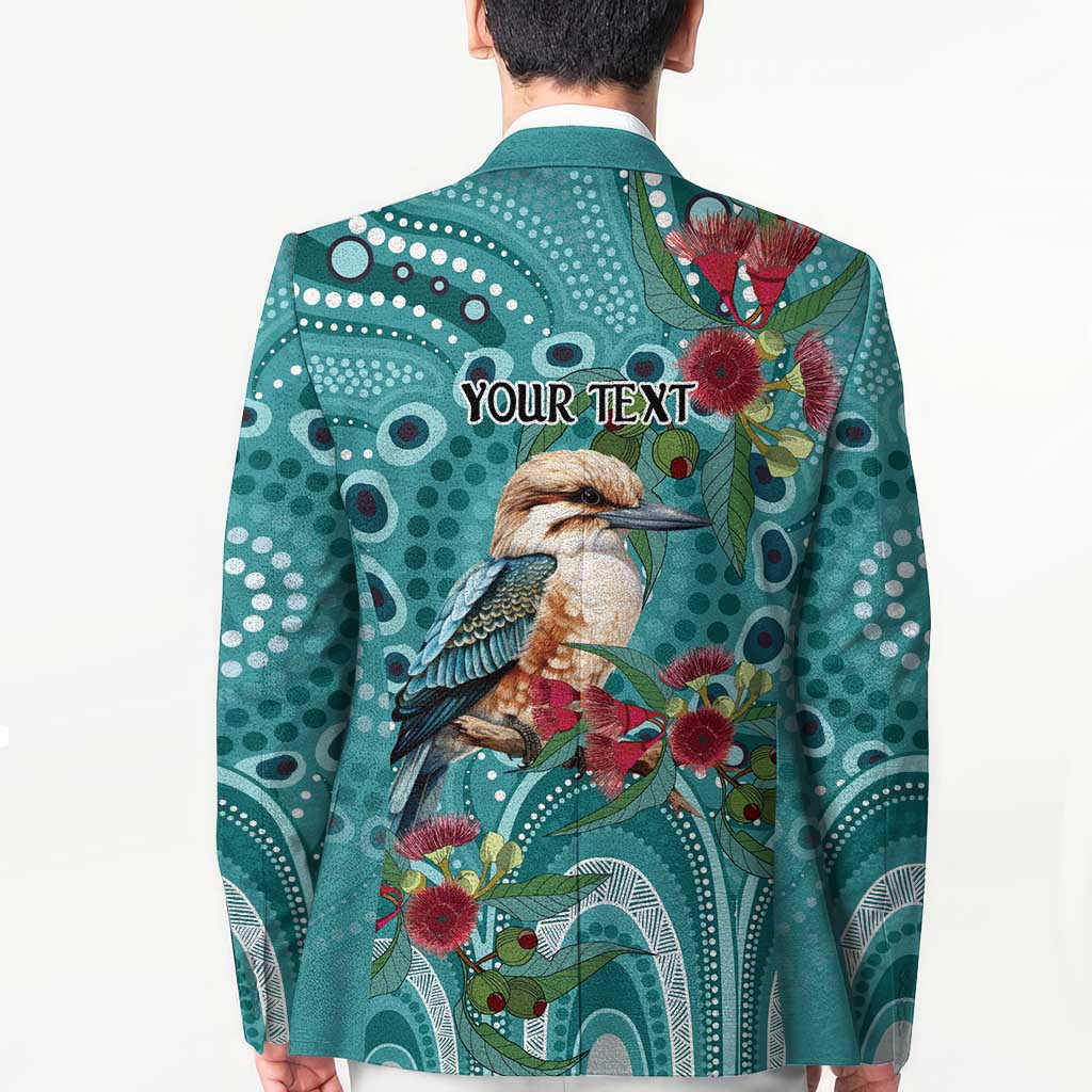 Kookaburra Eucalyptus Personalised Blazer Aboriginal Australian Dot Painting - Aussie Hoodie