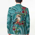 Kookaburra Eucalyptus Personalised Blazer Aboriginal Australian Dot Painting - Aussie Hoodie